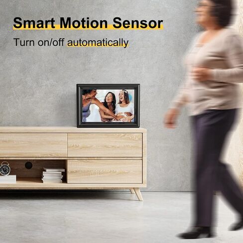 إطار صور رقمي واي فاي مقاس 10.1 بوصة من Arktronic، إطار صور سحابي ذكي بشاشة تعمل باللمس IPS مع مساحة تخزين 16 جيجابايت، قابل للتركيب على الحائط، تدوير تلقائي، مستشعر حركة، هدية للأجداد in Kuwait