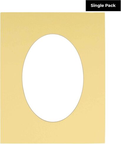 قطع مشطوفة مقاس 8 × 10 للصور مقاس 5.5 × 8.5 - فتحة لوحة صور بيضاوية الشكل باللون الأزرق المائي مسبقًا - غير لامعة خالية من الأحماض لحماية صورك - قطع مشطوفة للصور العائلية، حزمة من لوحة واحدة in Kuwait