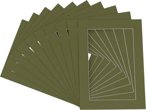 8x10 Mat for 5x7 Photo - Precut Steel Blue Picture Matboard for Frames Measuring 8 x 10 Inches - Bevel Cut to Display Art Measuring 5 x 7 Inches - Acid Free ONE MAT with Backing Board & Clear Bag in Kuwait