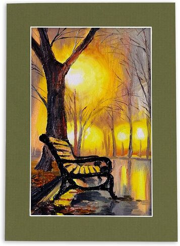 8x10 Mat for 5x7 Photo - Precut Steel Blue Picture Matboard for Frames Measuring 8 x 10 Inches - Bevel Cut to Display Art Measuring 5 x 7 Inches - Acid Free ONE MAT with Backing Board & Clear Bag in Kuwait