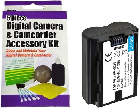 Synergy Digital Accessory Kit, Compatible with Fujifilm X-H2 Digital Camera Includes: SDNP-W235 Battery, ZELCKSG Care & Cleaning in Saudi Arabia
