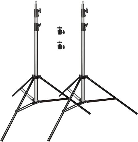 Heavy Duty Light Stand 9.5ft, Aluminum Alloy Lights Stand Spring Cushioned Adjustable Photo Video Lighting Stand, Photography Studio Tripod Stands for Flash LED Video Lights, Ring Lighting, Softboxes in Saudi Arabia