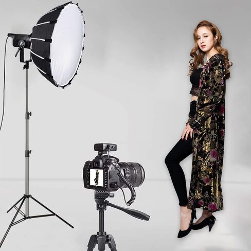 Heavy Duty Light Stand 9.5ft, Aluminum Alloy Lights Stand Spring Cushioned Adjustable Photo Video Lighting Stand, Photography Studio Tripod Stands for Flash LED Video Lights, Ring Lighting, Softboxes in Saudi Arabia