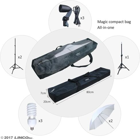 LINCO Lincostore Photography Photo Portrait Studio 600W Umbrella Continuous Lighting Kit AM112 in Saudi Arabia