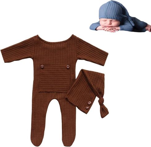 Newborn Photography Props Boys Girls Outfits Long Tail Hat Pants Baby Shoot | Baby Boy Photoshoot Props Boys,Newborn Picture Outfit,Crochet Photoshoot Props Boys Girls 0-3 month,Newborn Outfit Photoshoot in Saudi Arabia
