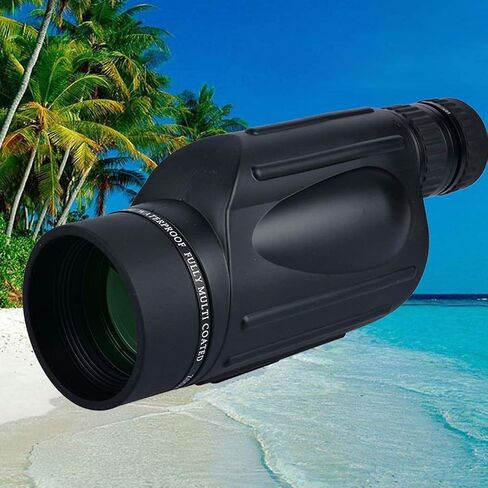 Monocular, Zoom Monocular Telescope, Waterproof High Power Spotting Scope Fully Versatile Coated Optical Glass Lens + Phone Clip+Tripod,Standard in Kuwait