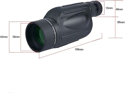 Monocular, Zoom Monocular Telescope, Waterproof High Power Spotting Scope Fully Versatile Coated Optical Glass Lens + Phone Clip+Tripod,Standard in Kuwait