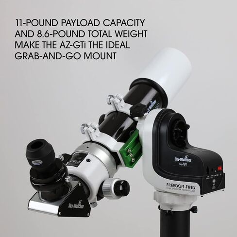 Sky-Watcher AZ-GTi with SkyMax 102 – Modular Go-To Alt-Az Tracking Mount for Time-lapse and Panoramas – Wifi Enabled App Controlled in Saudi Arabia