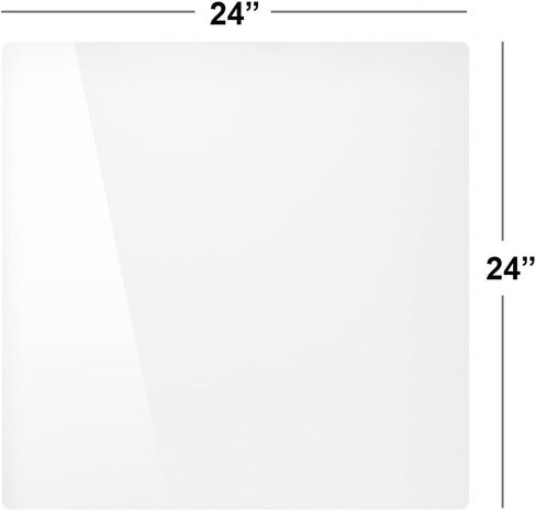 24" x 24" Acrylic Surfaces for Photography, White and Black Reflective Double Sided Display Boards for Product Photography, Studio Tabletop Photography in Kuwait