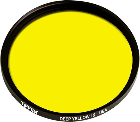 Tiffen 138mm Deep Yellow #15 Glass Filter for Black & White Film in Saudi Arabia