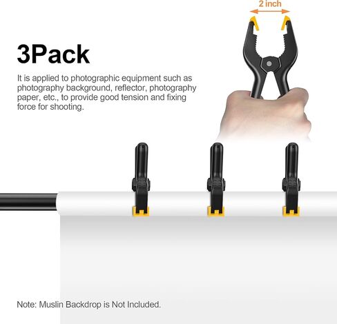 Backdrop Stand 10x10ft, Back Drop Stand for Party | Adjustable Photo Background Stand Support Kit with 6 Clamps, 2 Sandbags and Carry Bag for Parties Wedding Photography in Saudi Arabia