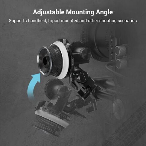 SmallRig Mini Follow Focus Kit، مع Mini F40 Follow Focus 3010C و2 قطعة 15 مم قضيب سبائك الألومنيوم الأسود (M12-30cm) 12 بوصة in Kuwait