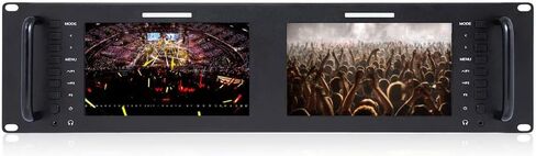 سيتيك شاشة D71 بلس مزدوجة 7 انش 3RU 4K HDMI SDI 1920x1200IPS للبث وما بعد الإنتاج والمراقبة ومجموعات الطيران وشاحنات البث والمزيد. in Kuwait
