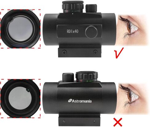 Astromania 1X40RD Reflex Red Green Dot Sight Lighted Scope Mount to fix to a DSLR Camera Flash Type Connection in Saudi Arabia
