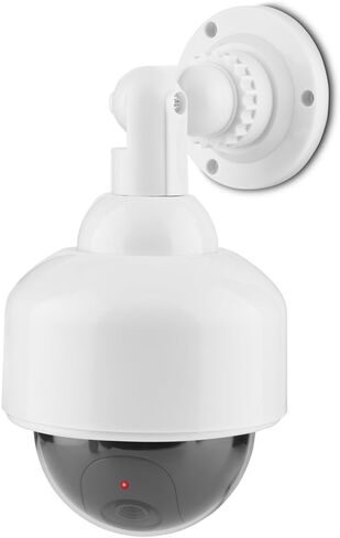 Zetiling Fake Security Dome Camera, Dummy Shape Blinking Security 360° Rotation Camera with Flashing Red LED Light in Saudi Arabia