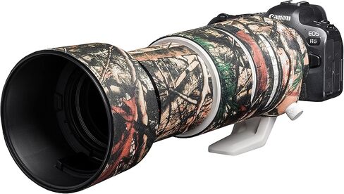easyCover Neoprene Lens Oak Lens Protection Compatible with Canon RF 100-500 F4.5-7.1L IS USM Forest Camouflage in Kuwait