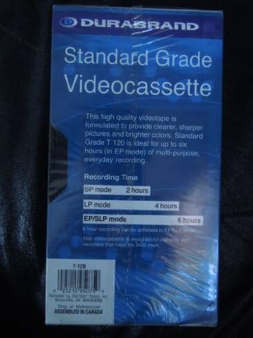 Standard Grade VHS Videocassette 6 Hours in Ep Mode in Saudi Arabia