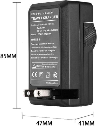 Battery Charger for JVC GR-D350AA, GR-D350AC, GR-D350AG, GR-D350AH MiniDV Camcorder in Saudi Arabia