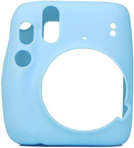 Camera Silicone Protective Case for Fujifilm Instax Mini11 Mini 11 Shell Protective Cover Soft Shell Solid Color Scratch-Proof Case (White) in Kuwait