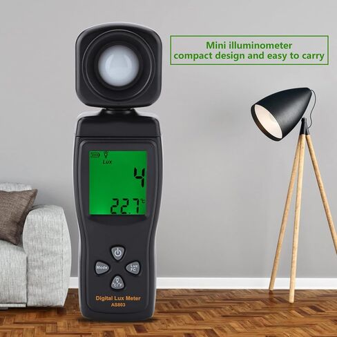 مستشعر اضاءة لوكسميتر بشاشة LCD رقمية لتخزين البيانات للنباتات ومصابيح LED للاماكن الداخلية والخارجية in Saudi Arabia