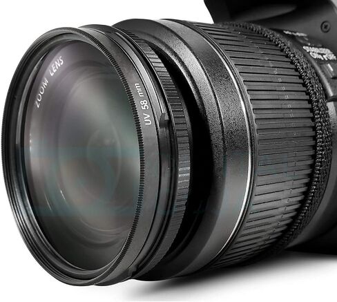 52mm UV Filter for Canon EOS M50 Mark II with 55-200mm, EF-S 24mm f/2.8, Fujifilm XT-200 with 15-45mm, XF35mm F1.4 R, Nikon Z5 with 24-50mm, NIKKOR Z 40mm, D5100, D5200, D5300, D5500 with 18-55mm Lens in Saudi Arabia