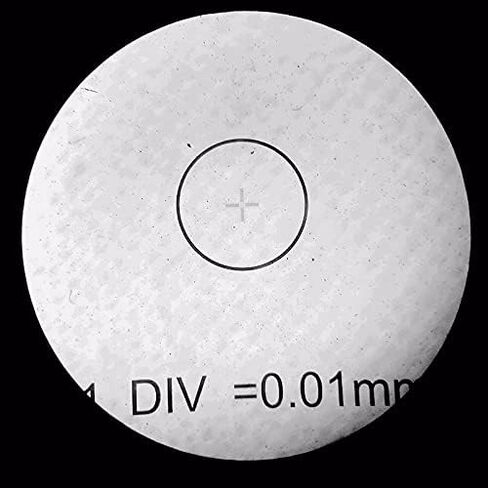 Microscope Eyepiece Micrometer-DIV 0.01 mm Eyepiece Micrometer for Biological Microscope Ocular Reticle Cross Ruler Diameter 20 mm Calibration in Saudi Arabia