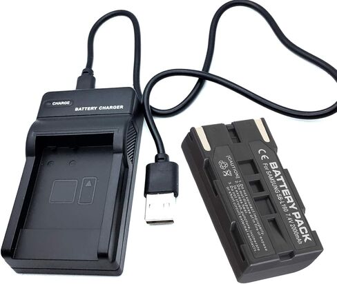 Battery Pack and USB Travel Charger for Samsung SC-L520, SCL520, SC-L530, SCL530, SC-L540, SCL540, SC-L550, SCL550 Digital Video Camcorder in Kuwait