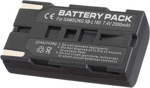 Battery Pack and USB Travel Charger for Samsung SC-L520, SCL520, SC-L530, SCL530, SC-L540, SCL540, SC-L550, SCL550 Digital Video Camcorder in Kuwait