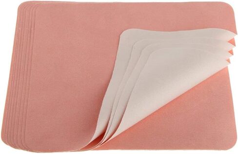 Inzopo 10 Pieces Soft Microfiber Eyeglasses Glasses Cleaning Cloth Phone Screen Camera Lens Glasses Cleaner Wipe Pad - Pink+Beige, as described Pink+Beige in Saudi Arabia