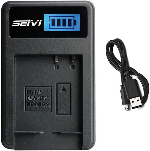 LCD USB Battery Charger for Panasonic DMW-BLF19, DMW-BLF19E, DMW-BLF19PP in Saudi Arabia