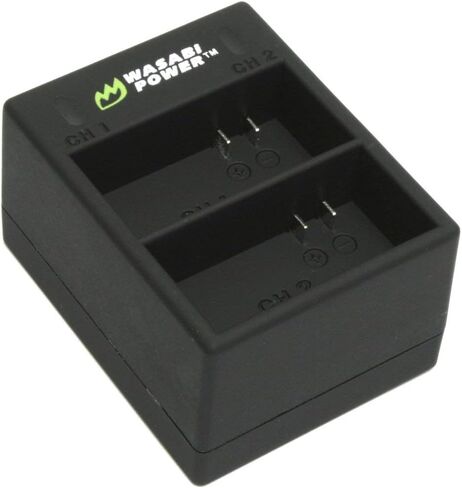شاحن بطارية واسابي باور مزدوج USB لكاميرات جو برو هيرو 3، هيرو 3 بلس (مع مقابس السيارة والولايات المتحدة) in Kuwait