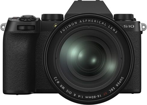 Fujifilm X-S10 Mirrorless Digital Camera XF16-80mm Lens Kit - Black in Saudi Arabia