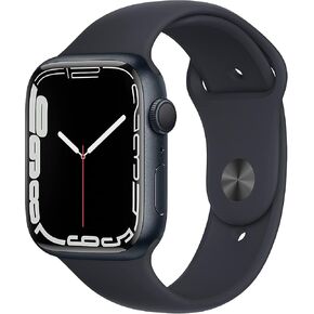 Apple Watch Series 7 (GPS, 45mm) Midnight Aluminum Case with Midnight Sport Band (Renewed) in Kuwait