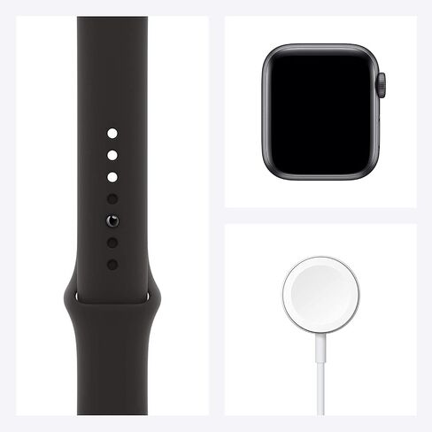 Apple Watch SE (GPS + Cellular, 40mm) - Space Gray Aluminum Case with Black Sport Band (Renewed) in Saudi Arabia