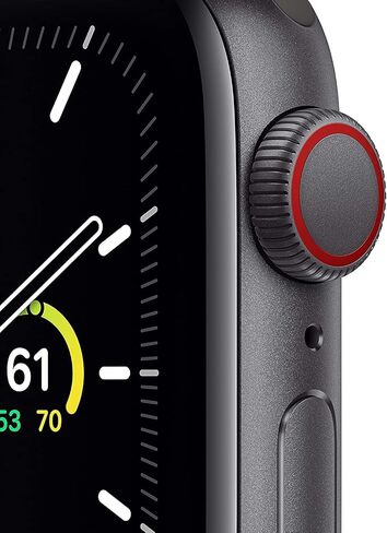 Apple Watch SE (GPS + Cellular, 40mm) - Space Gray Aluminum Case with Black Sport Band (Renewed) in Saudi Arabia