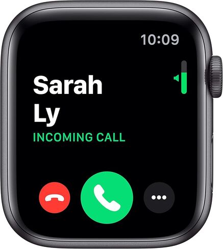 Apple Watch Series 5 (GPS, 44mm) - Space Gray Aluminum Case with Black Sport Band in Saudi Arabia
