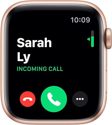 Apple Watch Series 5 (GPS, 40MM) - Gold Aluminum Case with Pink Sand Sport Band (Renewed) in Saudi Arabia