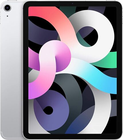 Apple iPad Air (10.9-inch, Wi-Fi + Cellular, 64GB) - Silver (Latest Model, 4th Generation) (Renewed) in Saudi Arabia
