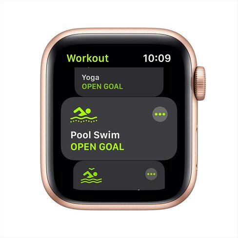 Apple Watch SE (GPS, 40mm) - Gold Aluminum Case with Pink Sand Sport Band (Renewed) in Saudi Arabia