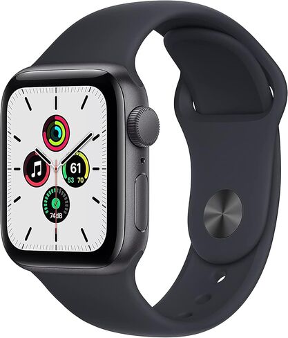 Apple Watch SE (GPS, 40mm) - Space Gray Aluminum Case with Midnight Sport Band (Renewed) in Saudi Arabia