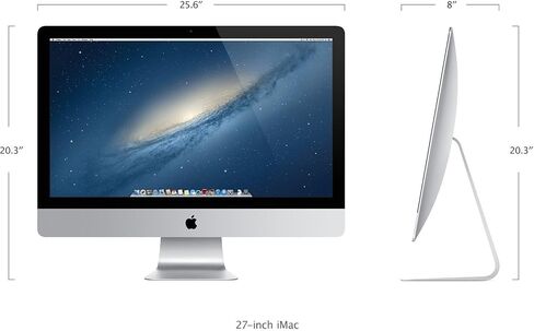 Apple iMac with Intel Core i5 3.2GHz (27', 8GB 1TB Mac OS X) (Renewed) in Saudi Arabia