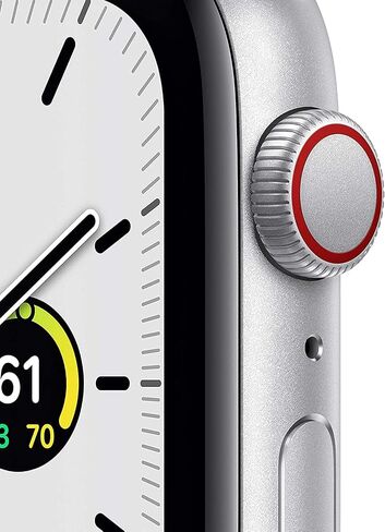 Apple Watch SE (GPS + Cellular, 40mm) - Silver Aluminum Case with White Sport Band (Renewed) in Saudi Arabia