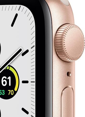 Apple Watch SE (GPS, 40mm) - Gold Aluminium Case with Starlight Sport Band - Regular (Renewed) in Saudi Arabia