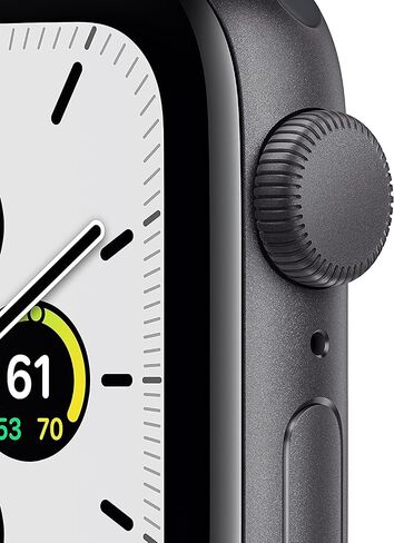 Apple Watch SE (GPS, 44mm) - Space Grey Aluminium Case with Midnight Sport Band - Regular (Renewed) in Saudi Arabia