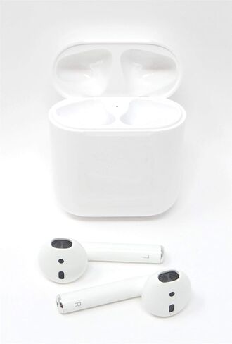 Apple MMEF2AM/A AirPods Wireless Bluetooth Headset for iPhones with iOS 10 or Later White - (Renewed) in Kuwait