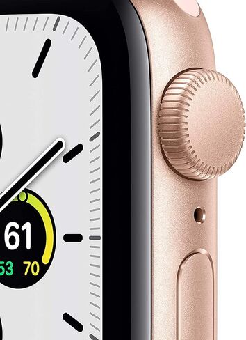 Apple Watch SE (GPS, 44mm) - Gold Aluminum Case with Pink Sand Sport Band (Renewed) in Saudi Arabia
