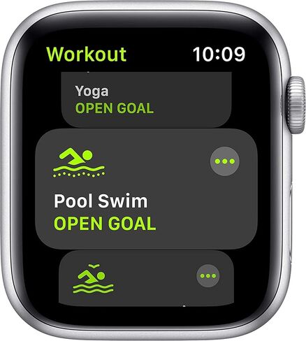 Apple Watch SE (GPS + Cellular, 44mm) - Silver Aluminum Case with White Sport Band (Renewed) in Saudi Arabia
