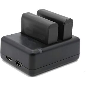 حزمة بطارية Nozza GoPro Hero4 AHDBT-401 (عبوة من قطعتين) مع شاحن ثنائي القناة وسلك USB in Kuwait