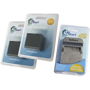 2 Pack - Replacement for Canon BP-2L13 Battery + Charger - Compatible with Canon BP-2L14 Digital Camcorder Battery and Charger (2700mAh 7.4V Lithium-Ion) in Kuwait