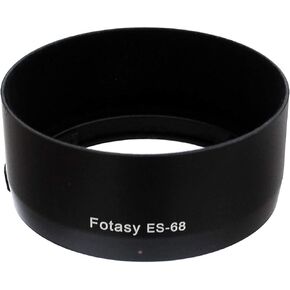 Fotasy Flocked Dedicated Bayonet Lens Hood for Canon EF 50mm f/1.8 STM Lens, Interior Flocking Hood, Canon 50mm 1.8 STM Lens Hood, Replacement of Canon ES-68 Lens Hood, Black (ES68FL) in Saudi Arabia
